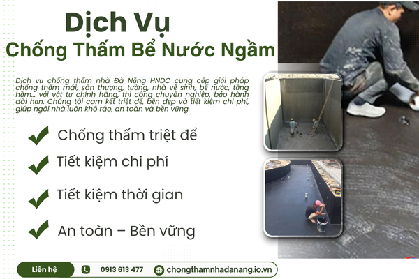 <p style="text-align: center;"><strong>Chống Thấm Bể Nước Ngầm</strong></p>